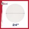 24 Inch Diameter Round 12 Ounce Primed Gesso Professional Quality Acid-Free Stretched Canvas (Pack of 2)